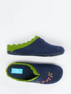 – Filzpantoffeln aus Filz in Dunkel-Varomed