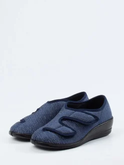 – Hausschuh aus Textil Dunkel-Varomed