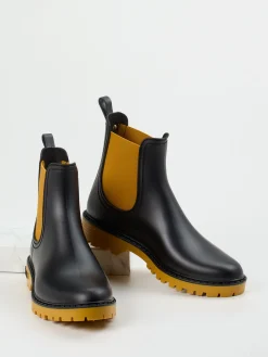 – Chelsea Boots aus Synthetik -Senfgelb-Verbenas Sale