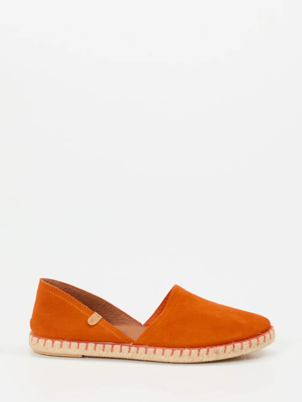– Espadrilles aus Veloursleder Mandarine-Verbenas Hot