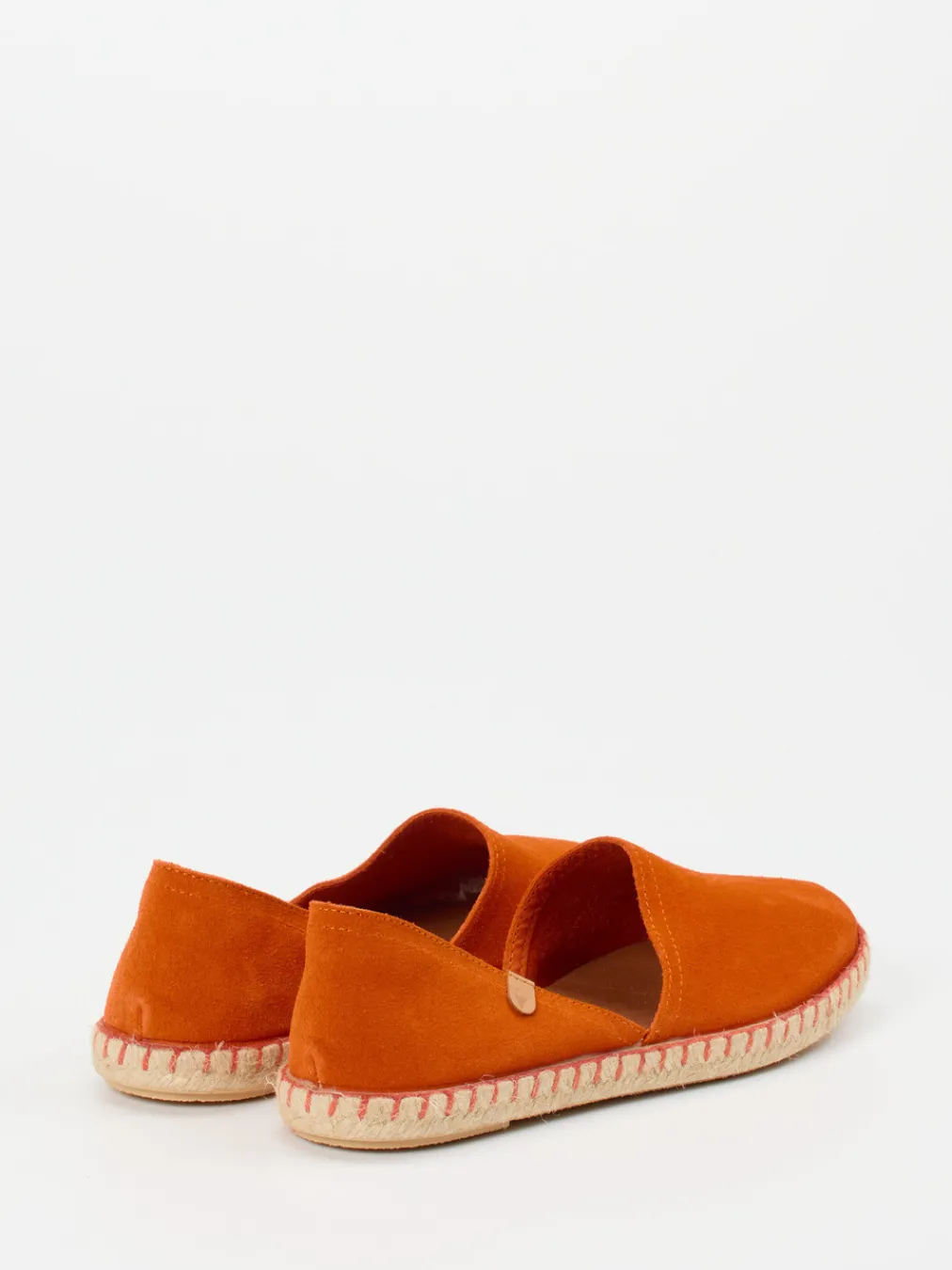 – Espadrilles aus Veloursleder Mandarine-Verbenas Hot