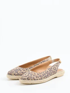 – Espadrilles aus Veloursleder mit Leoprint-Verbenas Best