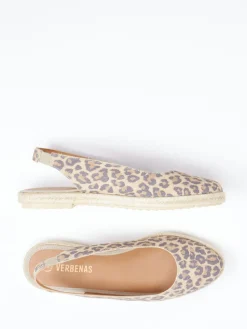 – Espadrilles aus Veloursleder mit Leoprint-Verbenas Best