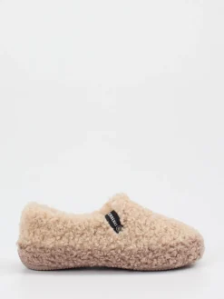 – Slipper aus Textil mit Kunstfellstruktur-Verbenas Clearance