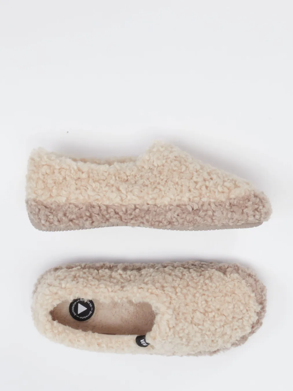 – Slipper aus Textil mit Kunstfellstruktur-Verbenas Clearance