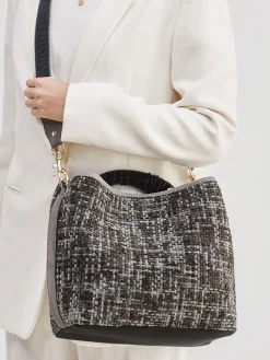 – Bucket Bag aus Textil in Bouclé-Optik-Viamailbag New