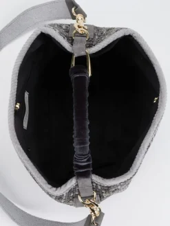 – Bucket Bag aus Textil in Bouclé-Optik-Viamailbag New