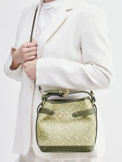 – Bucket Bag aus Textil und Leder-Viamailbag Hot