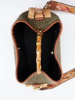 – Matchbeutel aus Textil mit Bambusgriff-Viamailbag Clearance