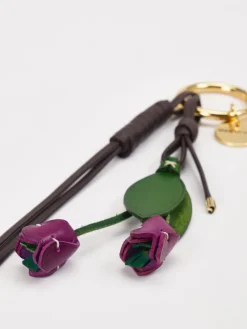 – Taschenanhänger aus Kunstleder Violett-Viamailbag Hot