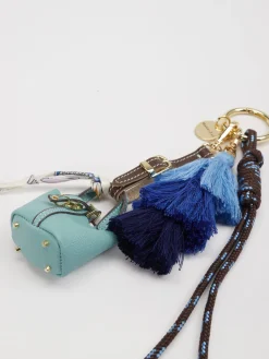 – Taschenanhänger aus Textil Türkisgrün-Viamailbag Best