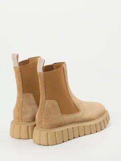 – Chelsea Boots aus Veloursleder camelfarben-Voile Blanche Sale