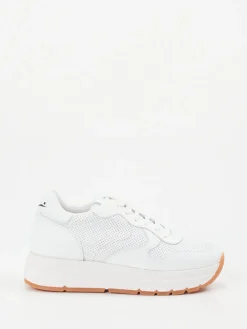 – Chunky Sneaker aus Kalbleder-Voile Blanche Hot
