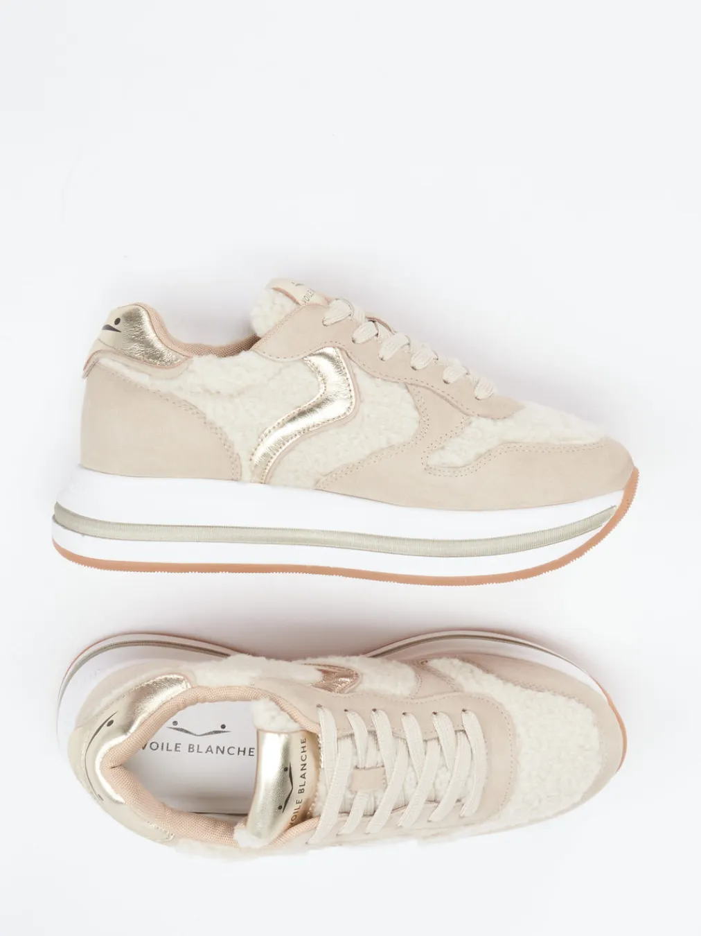 – Chunky Sneaker aus Veloursleder-Voile Blanche Sale