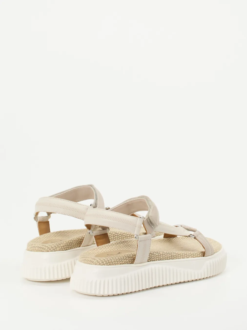 – Plateau-Sandale aus Lammleder-Voile Blanche New