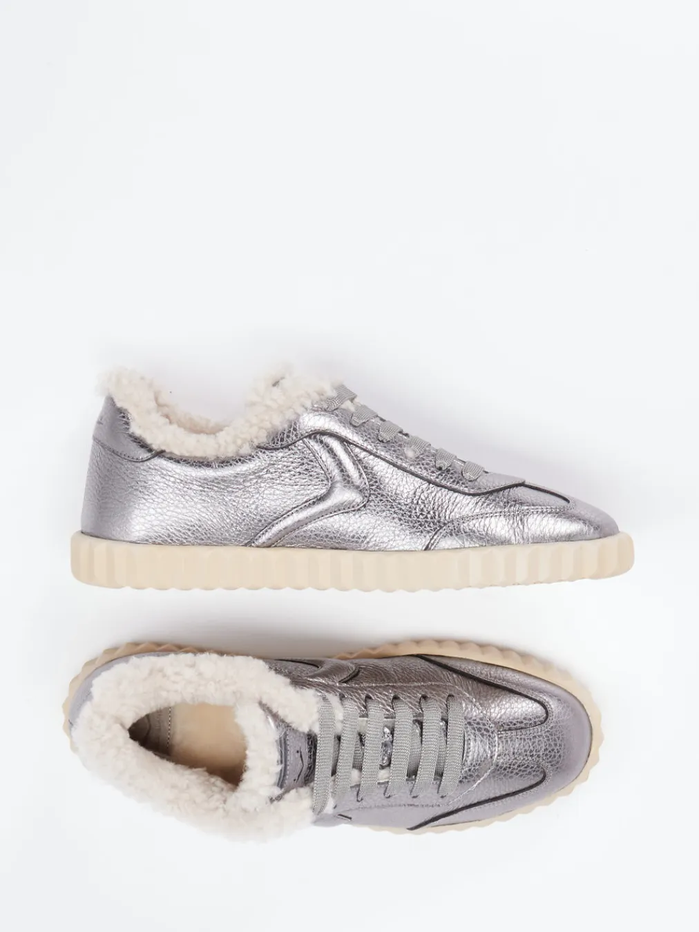 – Sneaker aus Metallicleder farben-Voile Blanche Hot