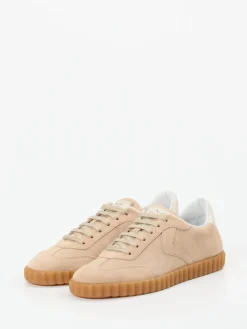– Sneaker aus Veloursleder-Voile Blanche Discount