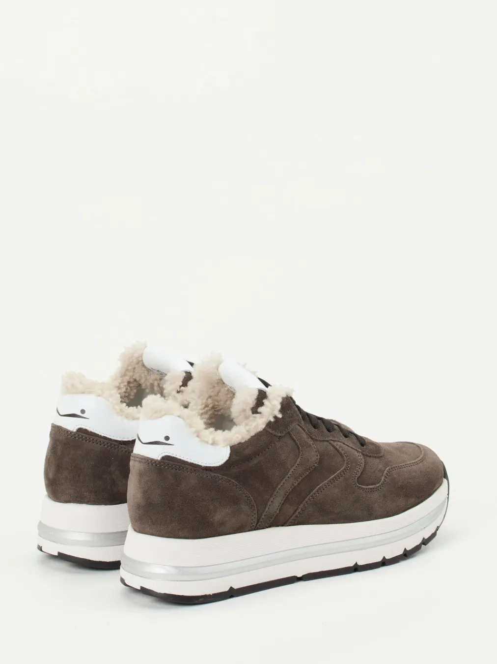 – Sneaker aus Veloursleder schlamm-Voile Blanche Outlet