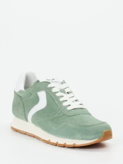 – Sneaker aus Veloursleder Salbei-Voile Blanche Online