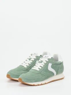 – Sneaker aus Veloursleder Salbei-Voile Blanche Online