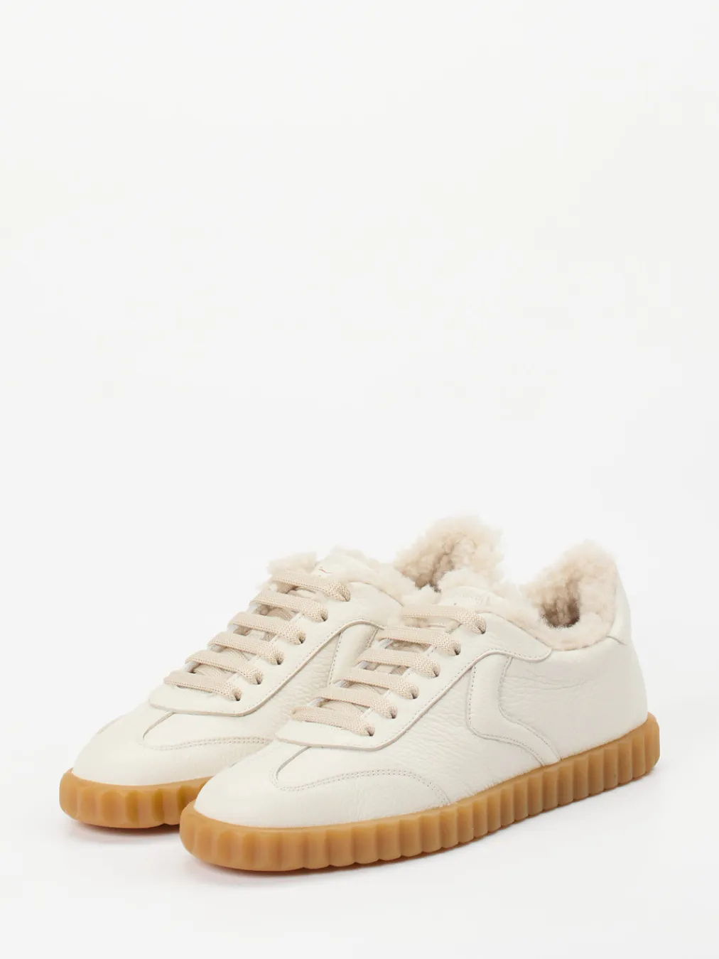 – Sneaker aus Kalbleder cremeweiß-Voile Blanche Outlet