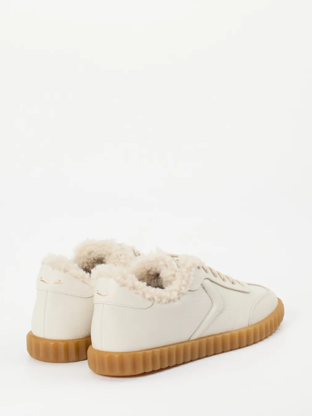 – Sneaker aus Kalbleder cremeweiß-Voile Blanche Outlet