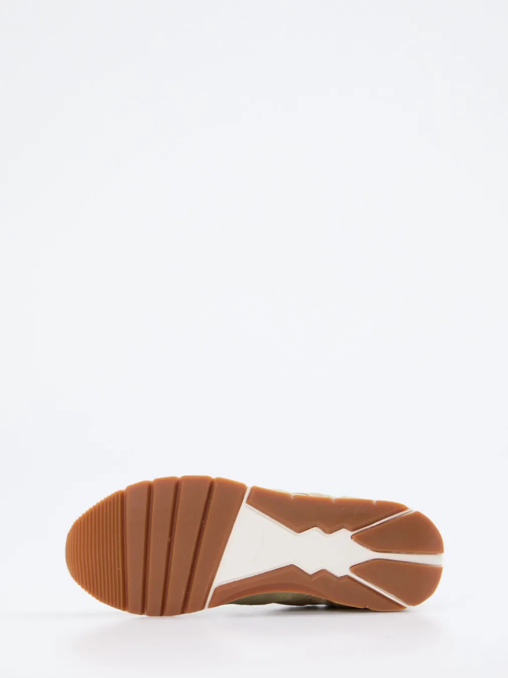 – Sneaker aus Veloursleder Salbei-Voile Blanche Hot