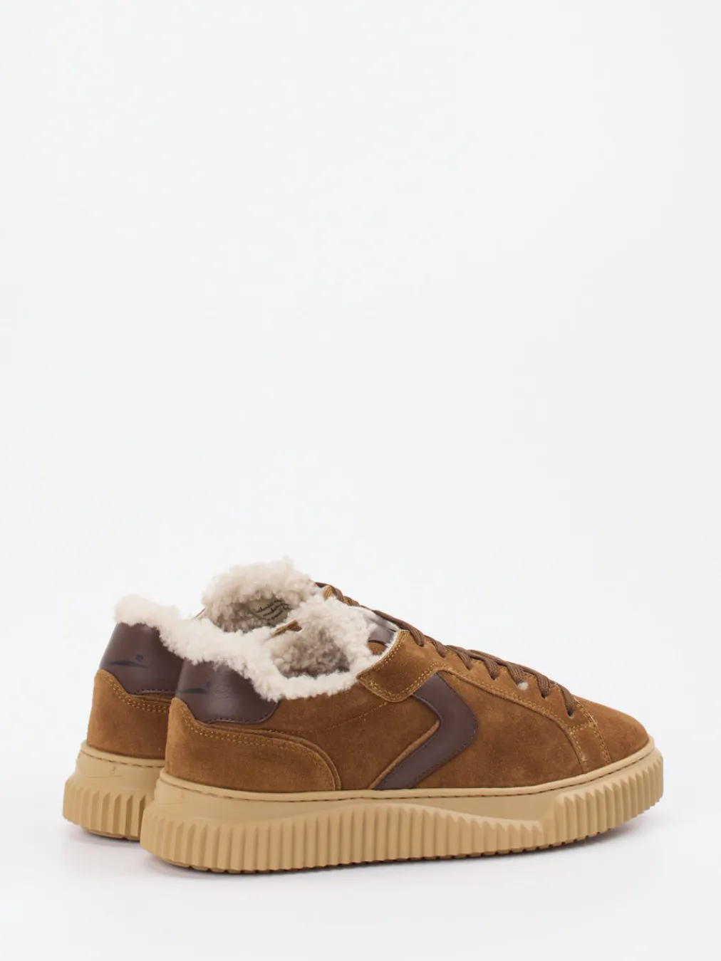 – Sneaker aus Veloursleder cognac-Voile Blanche New