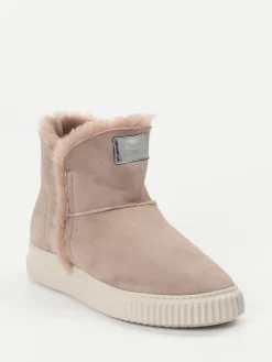 – Stiefeletten aus Veloursleder altrosa-Voile Blanche New