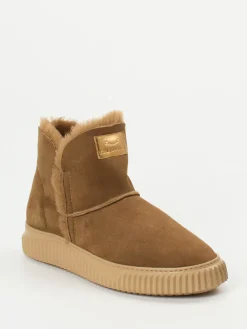 – Stiefeletten aus Veloursleder karamell-Voile Blanche Discount