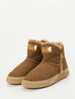 – Stiefeletten aus Veloursleder karamell-Voile Blanche Discount