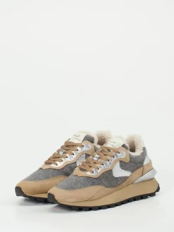 – Winter-Sneaker aus Nubukleder-Voile Blanche New