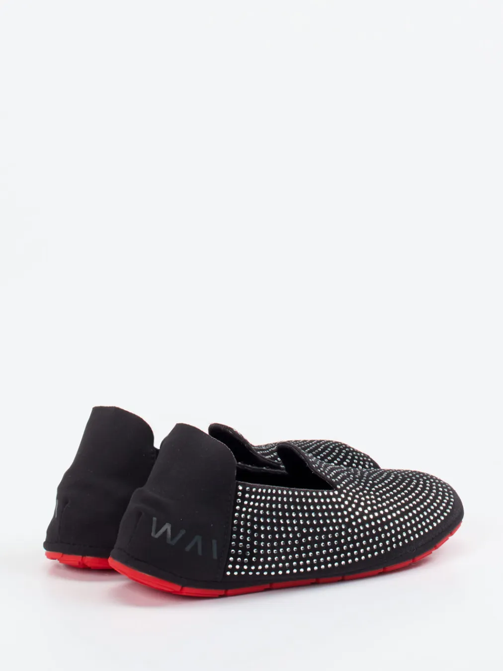 – Slip-On Sneaker aus Textil mit Strassbesatz-Wai New