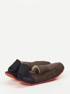 – Slipper aus Synthetik in Schoko-Wai