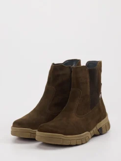 – Chelsea Boots aus Veloursleder oliv-Waldläufer Sale