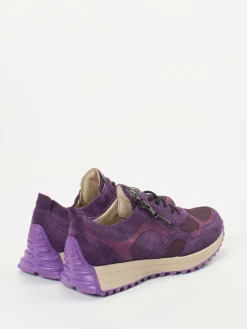 – Freizeitsneaker aus Veloursleder violett-Waldläufer Best