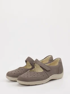 – Klettslipper aus Leder in Taupe-Waldläufer New