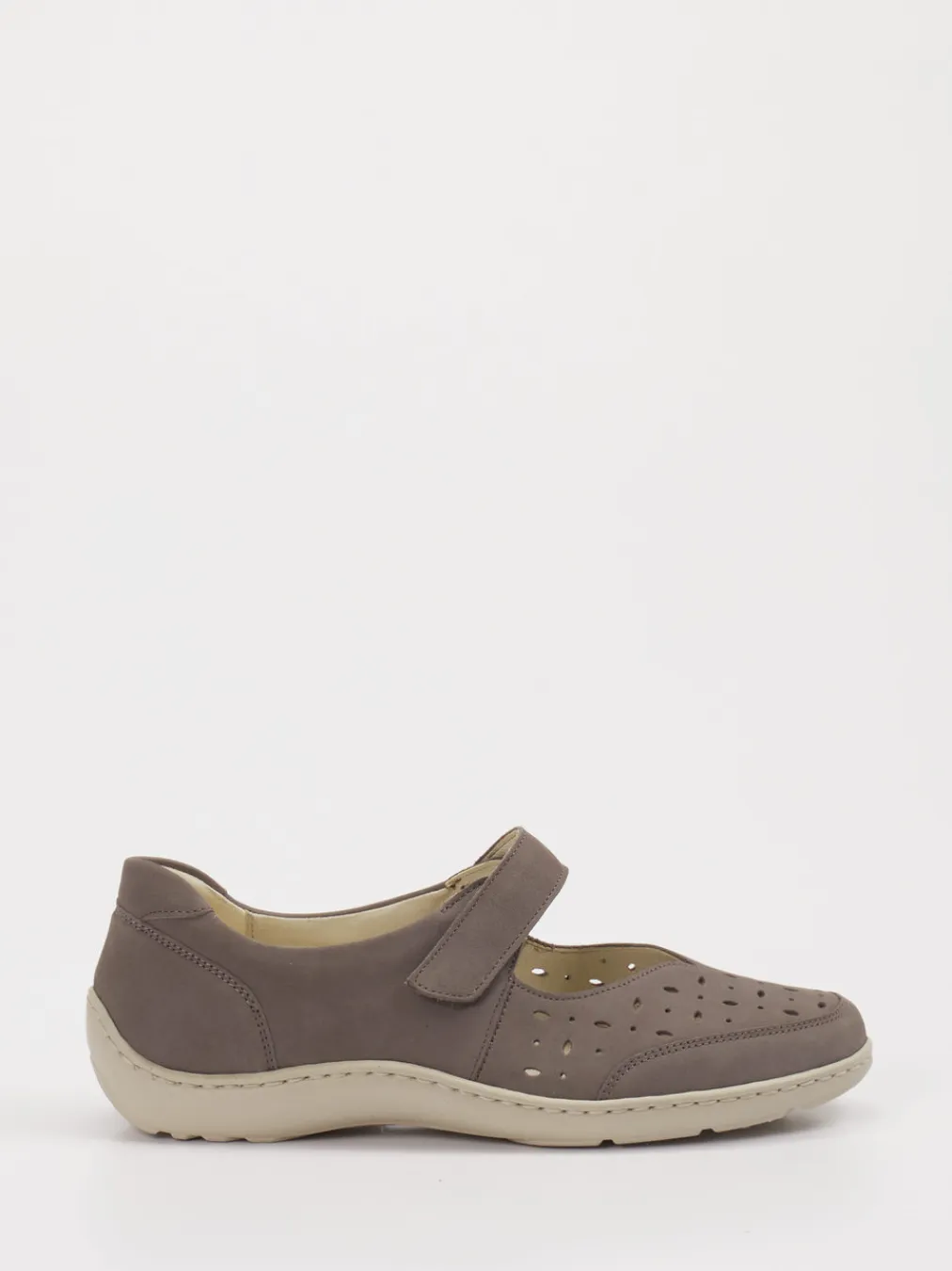– Klettslipper aus Leder in Taupe-Waldläufer New