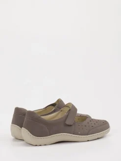– Klettslipper aus Leder in Taupe-Waldläufer New