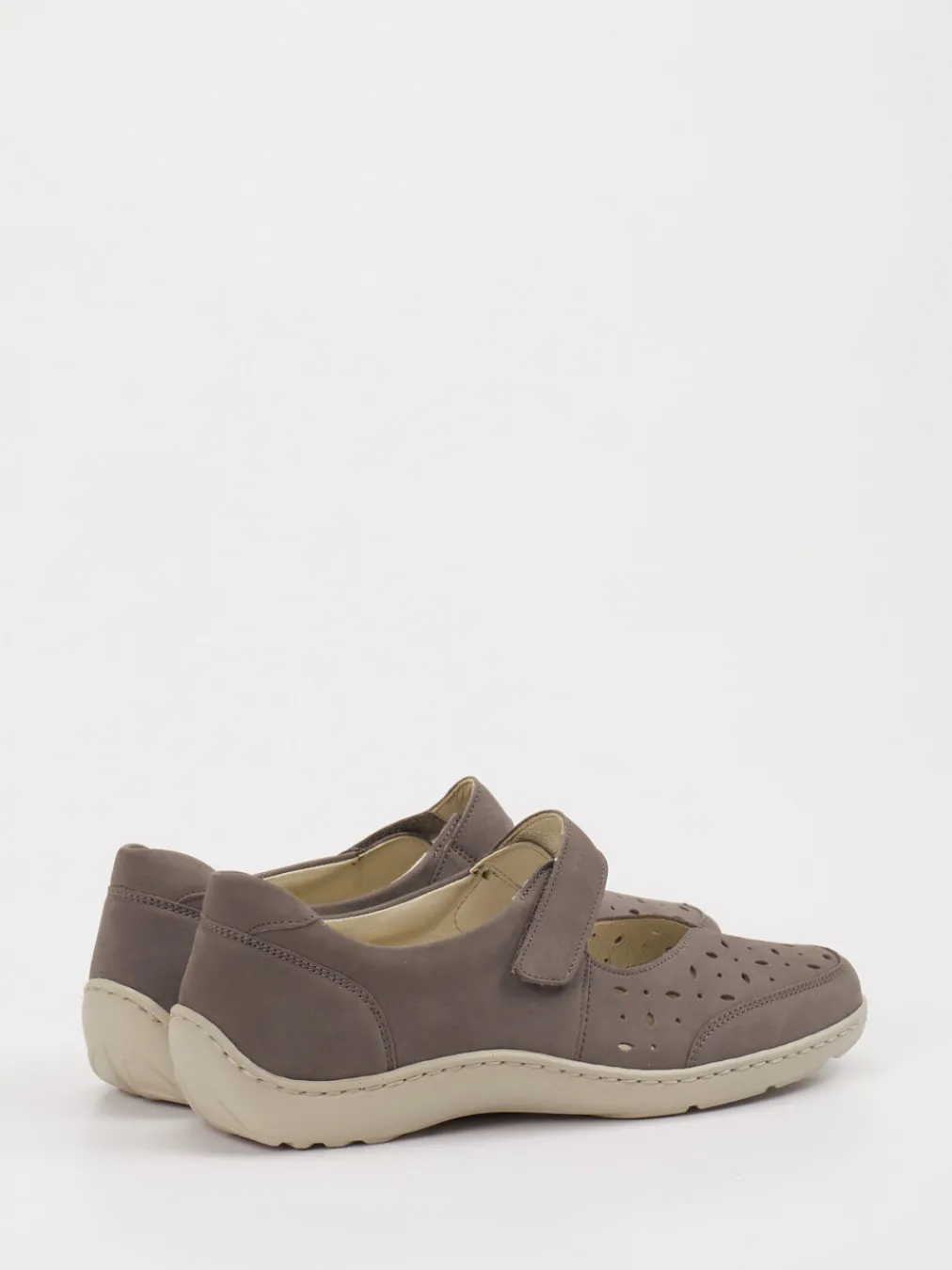 – Klettslipper aus Leder in Taupe-Waldläufer New