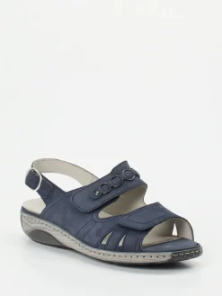 – Komfortsandale aus Nubukleder Dunkel-Waldläufer New