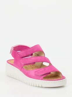 – Komfortsandale aus Veloursleder-Waldläufer New