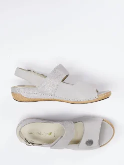 – Komfortsandalen aus Nubukleder hell-Waldläufer Outlet