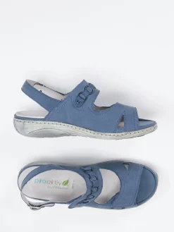 – Komfortsandalen aus Nubukleder jeans-Waldläufer Outlet