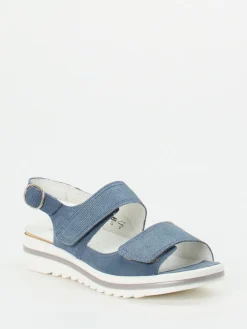 – Komfortsandale aus Nubukleder jeans-Waldläufer Outlet