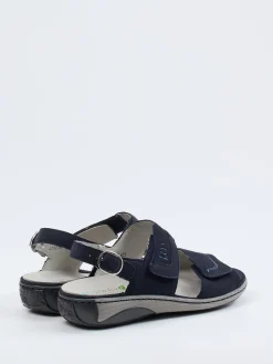 – Komfortsandale aus Nubukleder Dunkel-Waldläufer Sale