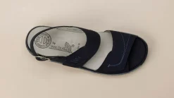 – Komfortsandale aus Nubukleder Dunkel-Waldläufer Sale