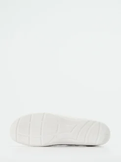 – Komfort-Schnürschuh aus geprägtem Leder hellgrau-Waldläufer Clearance