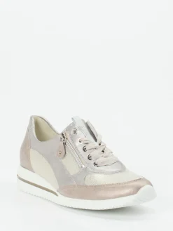 – Komfort-Sneaker aus Metallicleder-Waldläufer