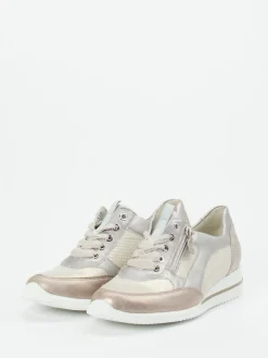 – Komfort-Sneaker aus Metallicleder-Waldläufer